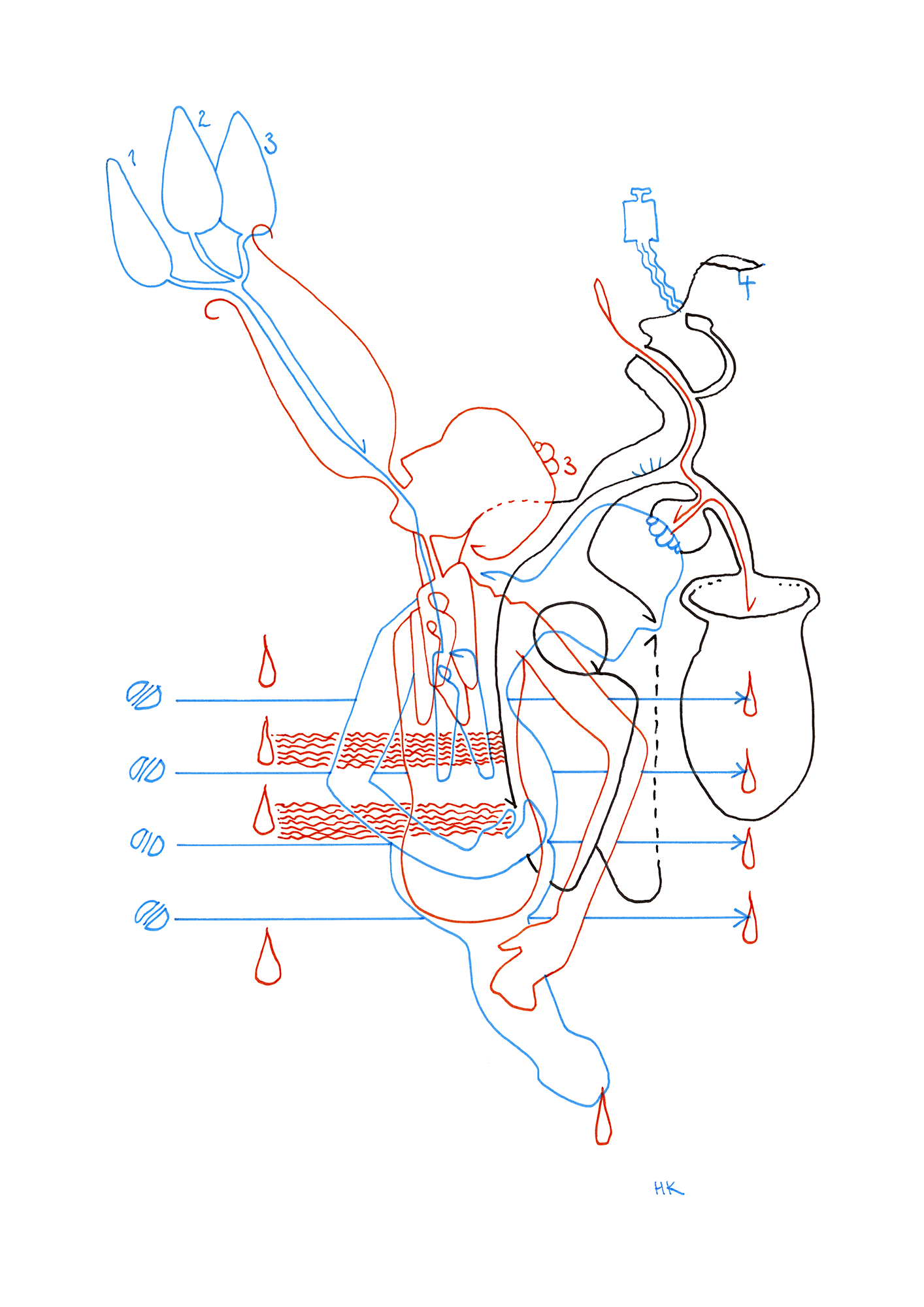 Hannes Kater: Tageszeichnung (Zeichnung/drawing) vom 15.05.2023 (1414 x 2000 Pixel)