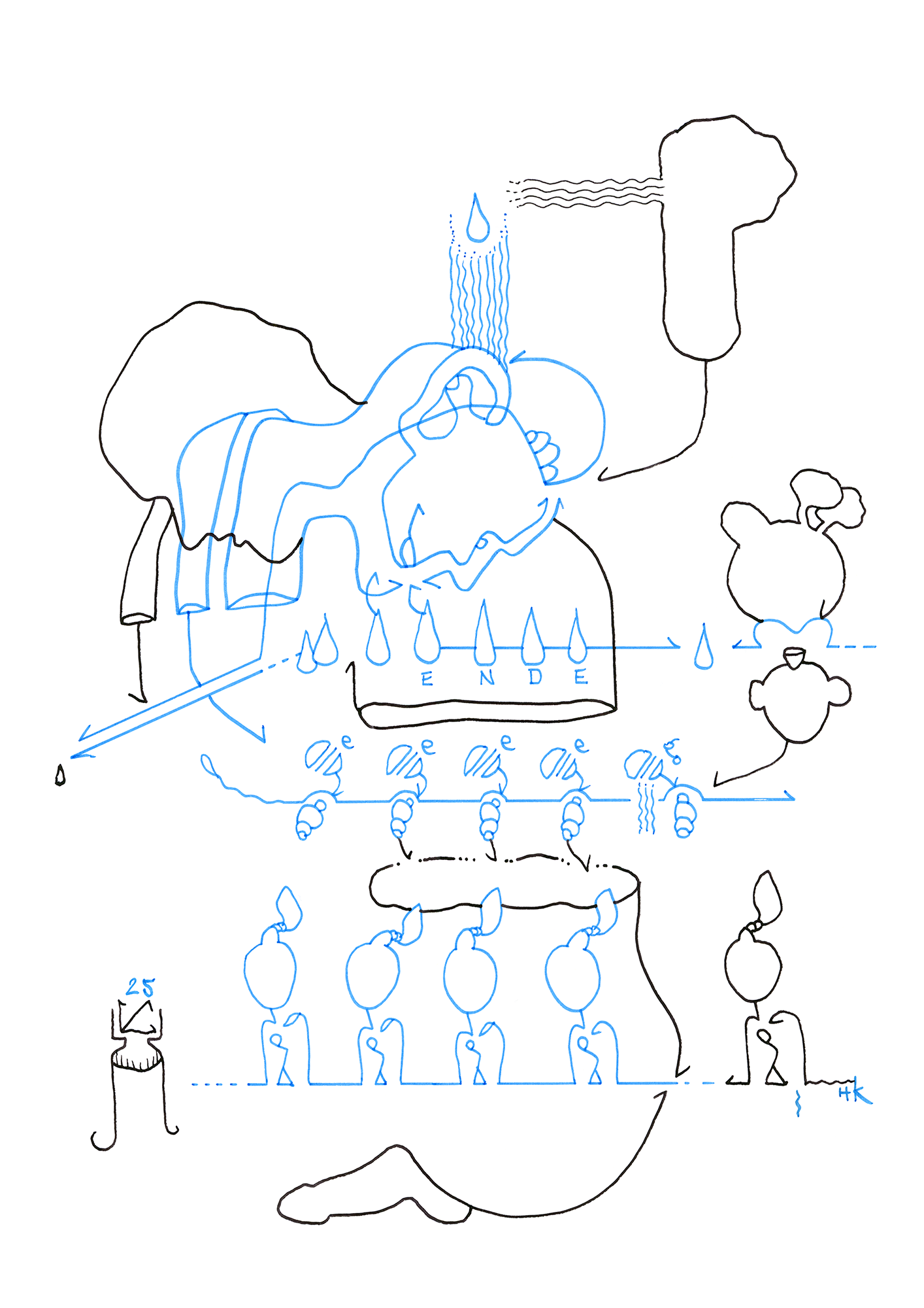 Hannes Kater – Tageszeichnung (Zeichnung/drawing) vom 04.06.2025 (1414 x 2000 Pixel)
