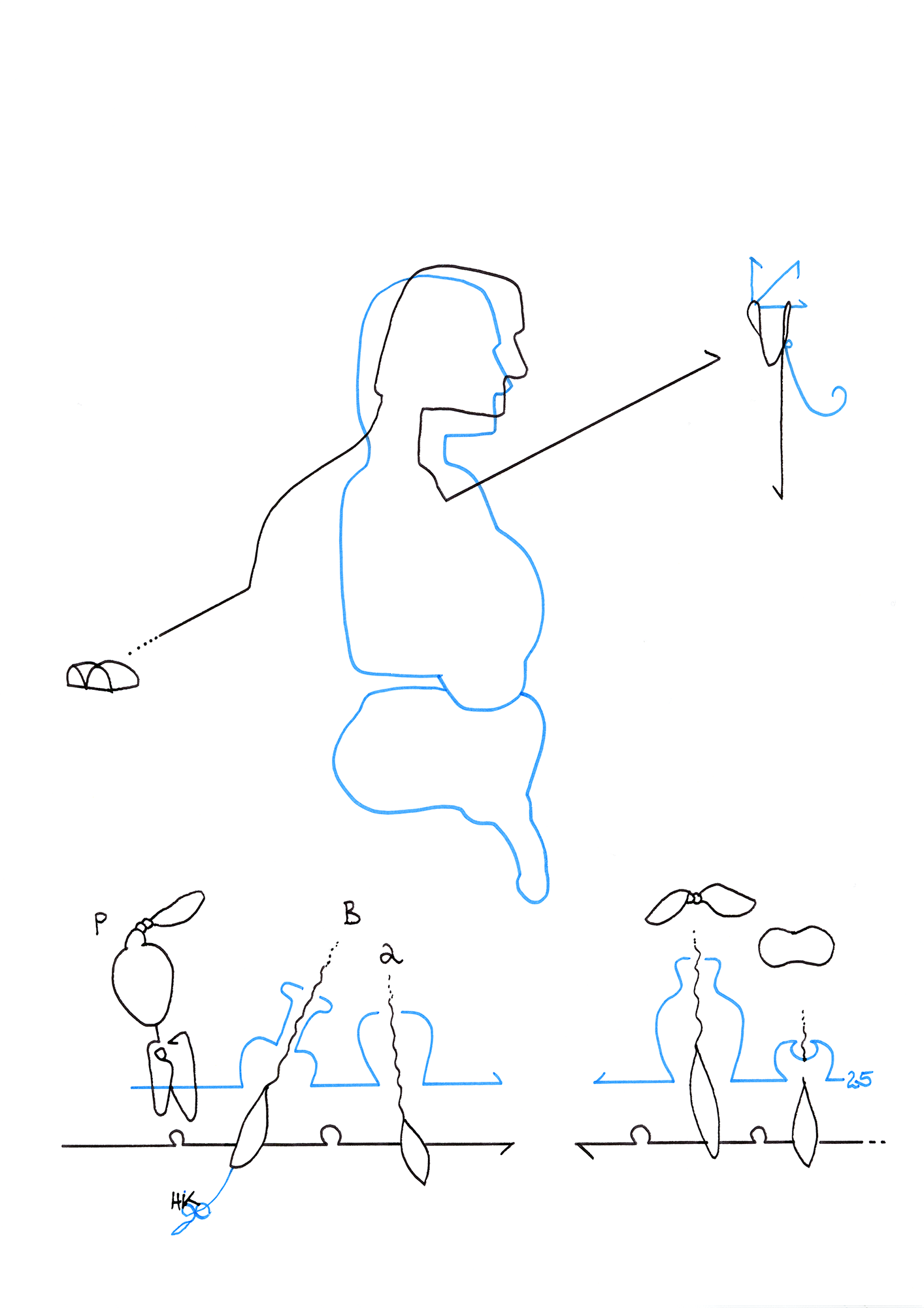 Hannes Kater – Tageszeichnung (Zeichnung/drawing) vom 10.06.2025 (1414 x 2000 Pixel)
