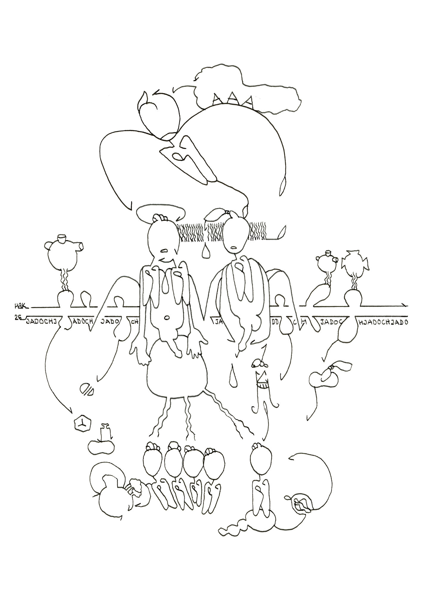 Hannes Kater  Tageszeichnung (Zeichnung/drawing) vom 24.02.2026 (1414 x 2000 Pixel)