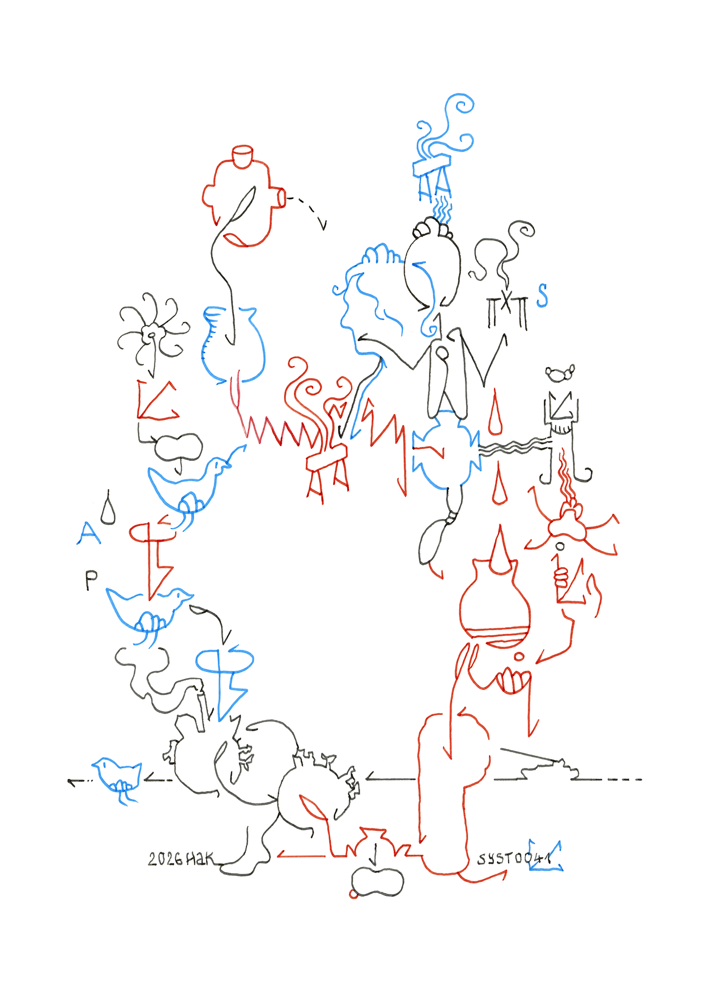 Hannes Kater  Ziehungszeichnung (Zeichnung/drawing) vom 02.08.2026 (1414 x 2000 Pixel)