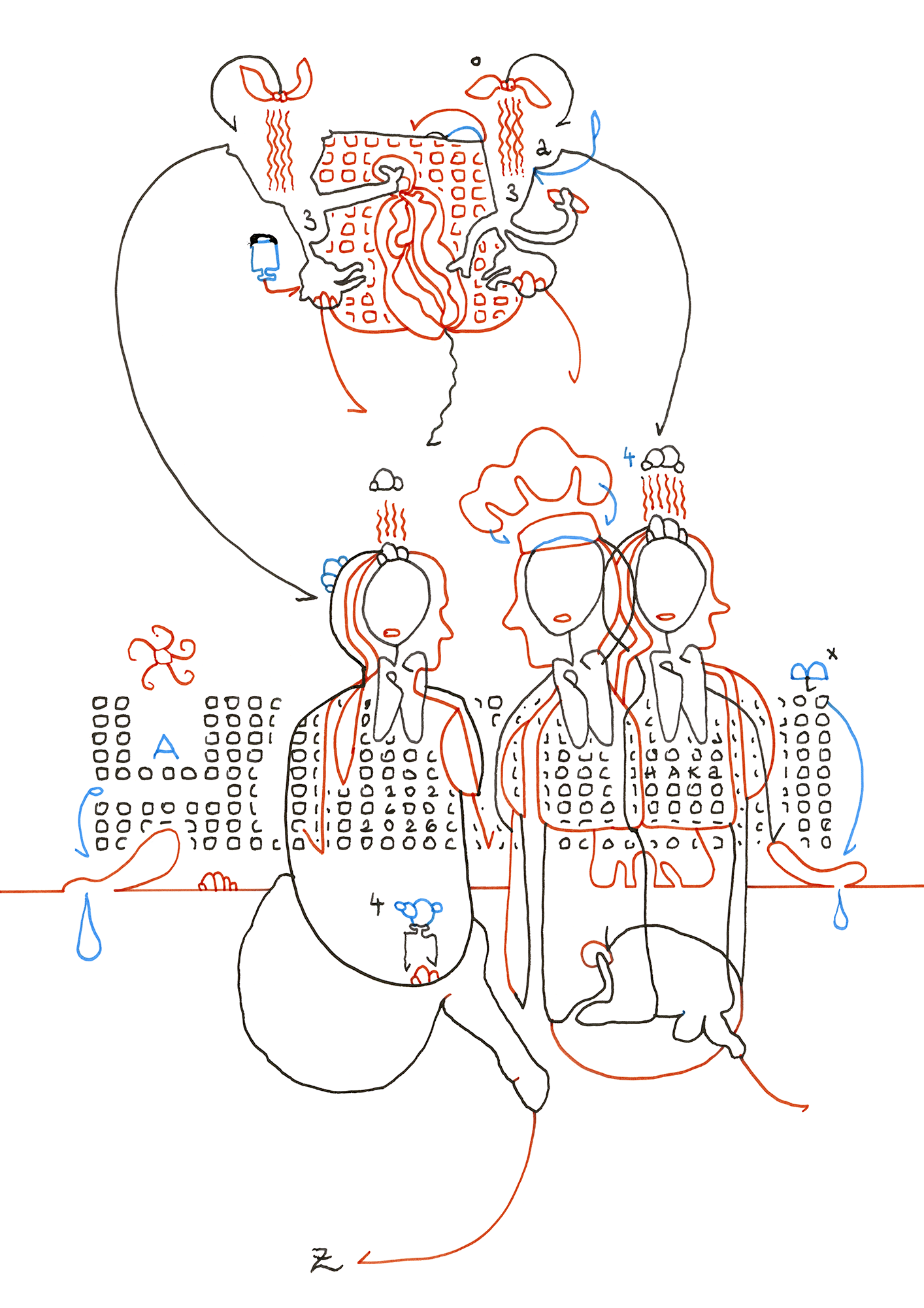 Hannes Kater  Ziehungszeichnung (Zeichnung/drawing) vom 11.10.2026 (1414 x 2000 Pixel)