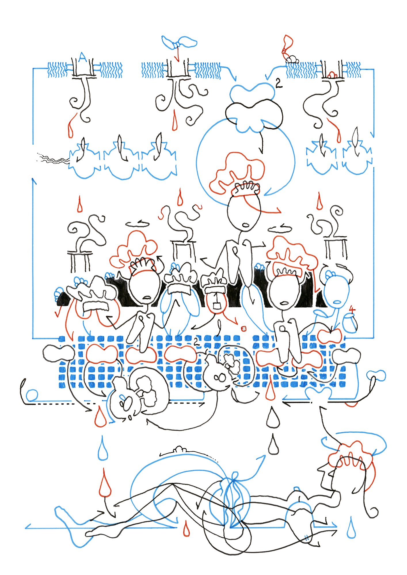 Hannes Kater  Ziehungszeichnung (Zeichnung/drawing) vom 12.10.2026 (1414 x 2000 Pixel)