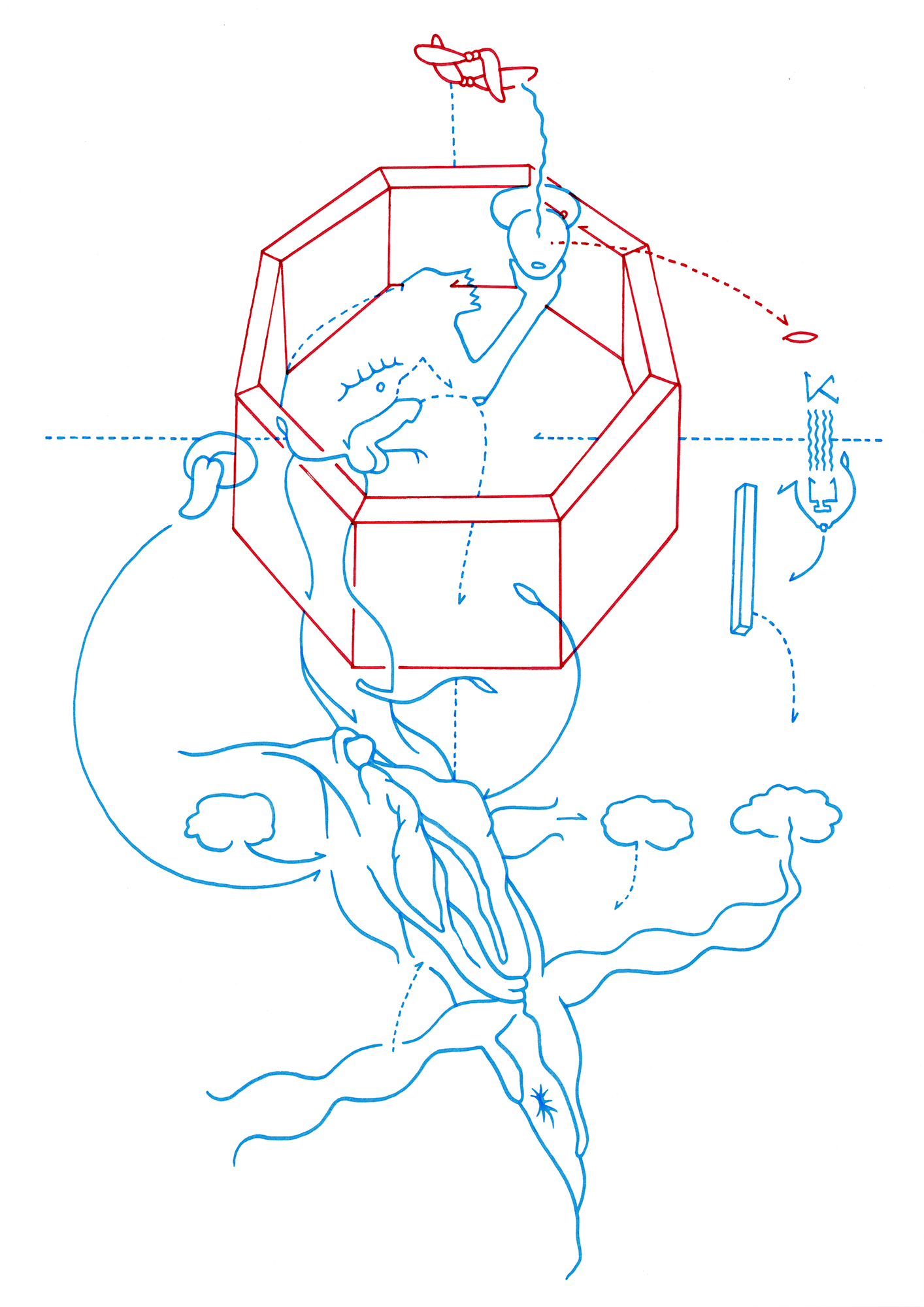 Hannes Kater – Tageszeichnung (Zeichnung/drawing) vom 08.10.2014 (1414 x 2000 Pixel)
