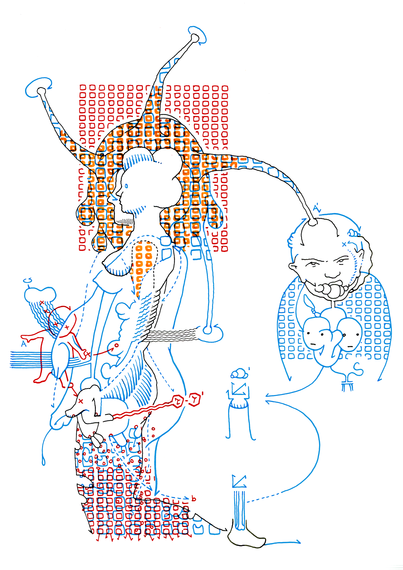 Hannes Kater – Tageszeichnung (Zeichnung/drawing) vom 16.11.2014 (1414 x 2000 Pixel)