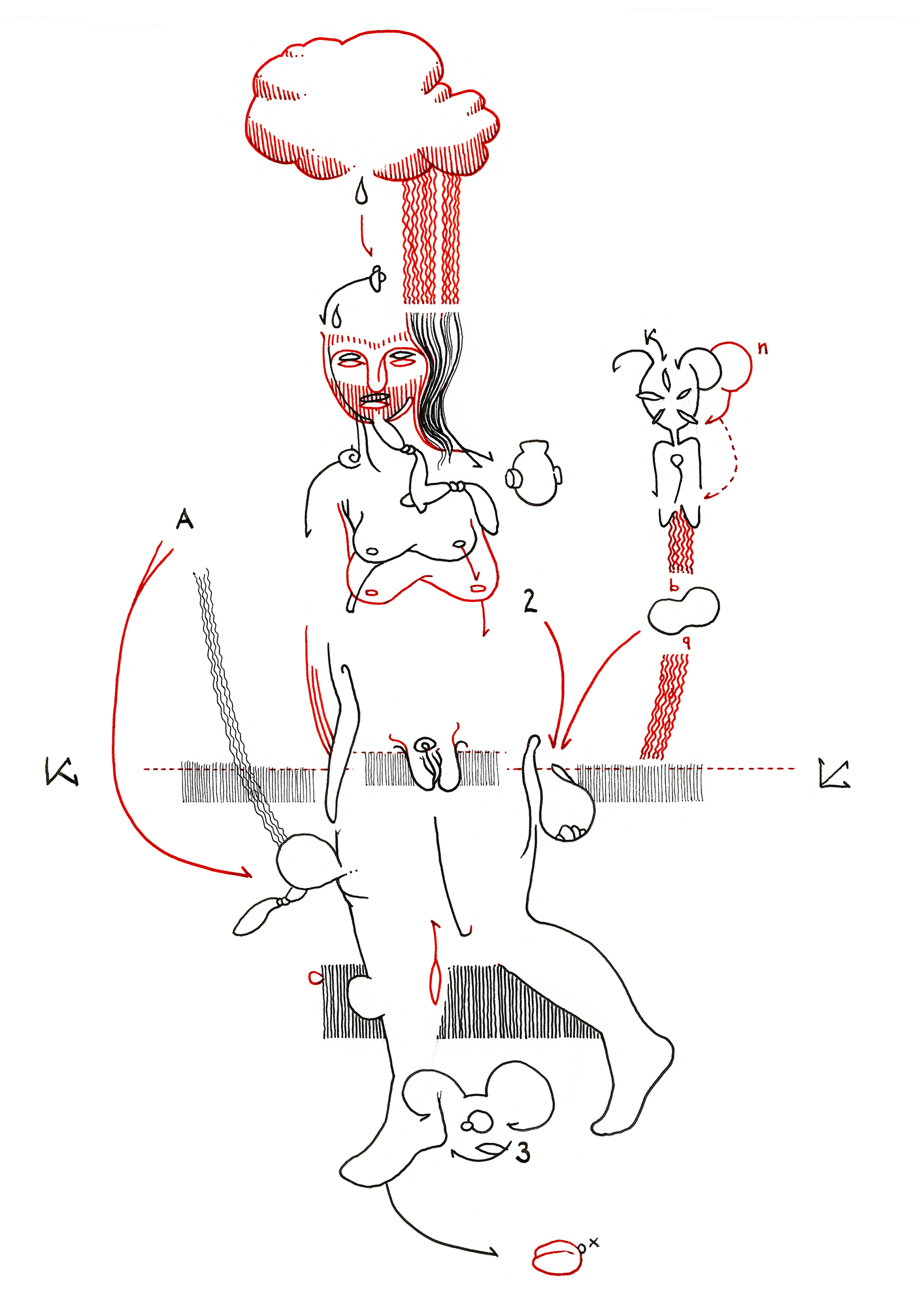 Hannes Kater – Tageszeichnung (Zeichnung/drawing) vom 25.08.2015 (1414 x 2000 Pixel)