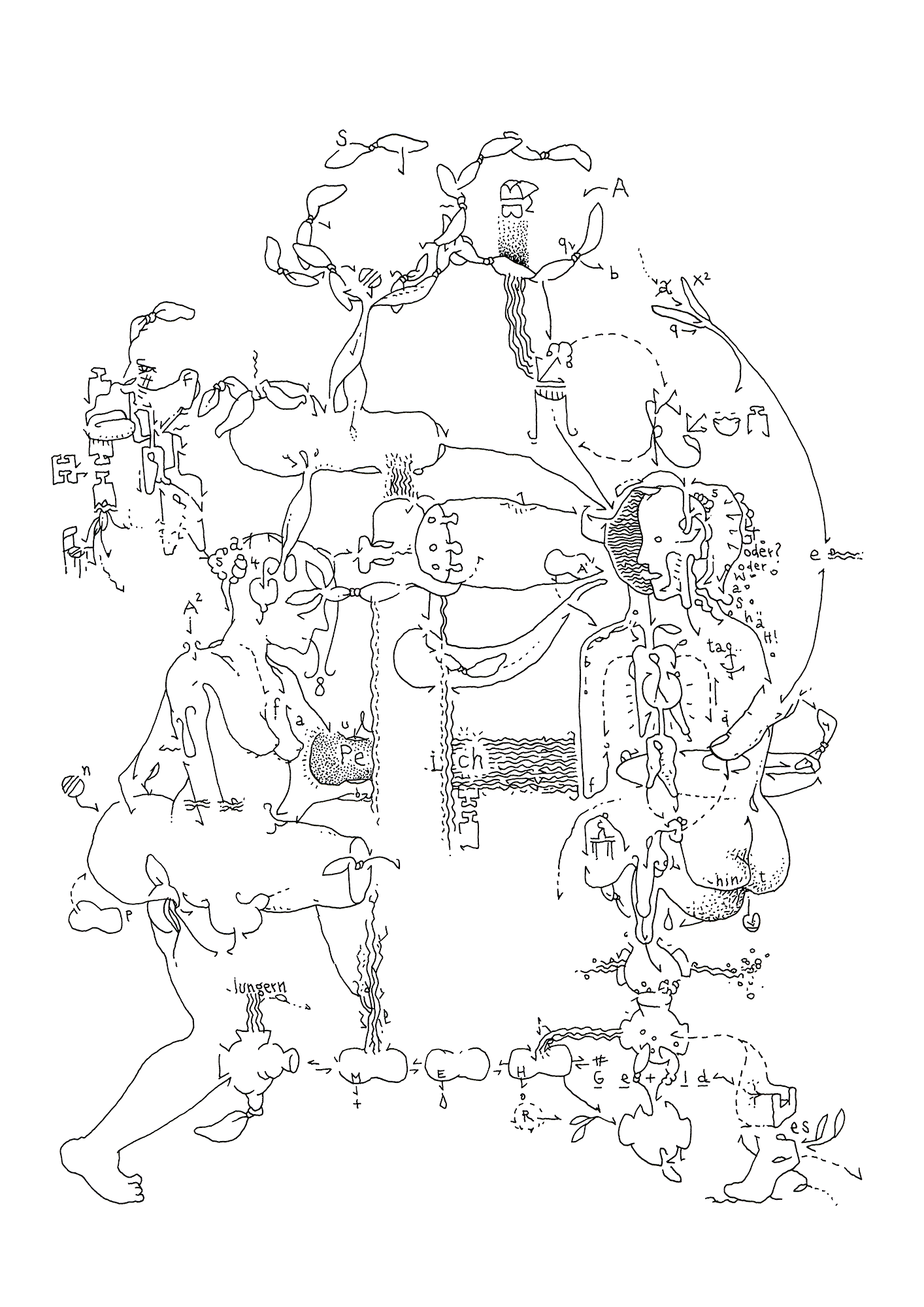 Hannes Kater: Tageszeichnung (Zeichnung/drawing) vom 20.12.2020 (1414 x 2000 Pixel)