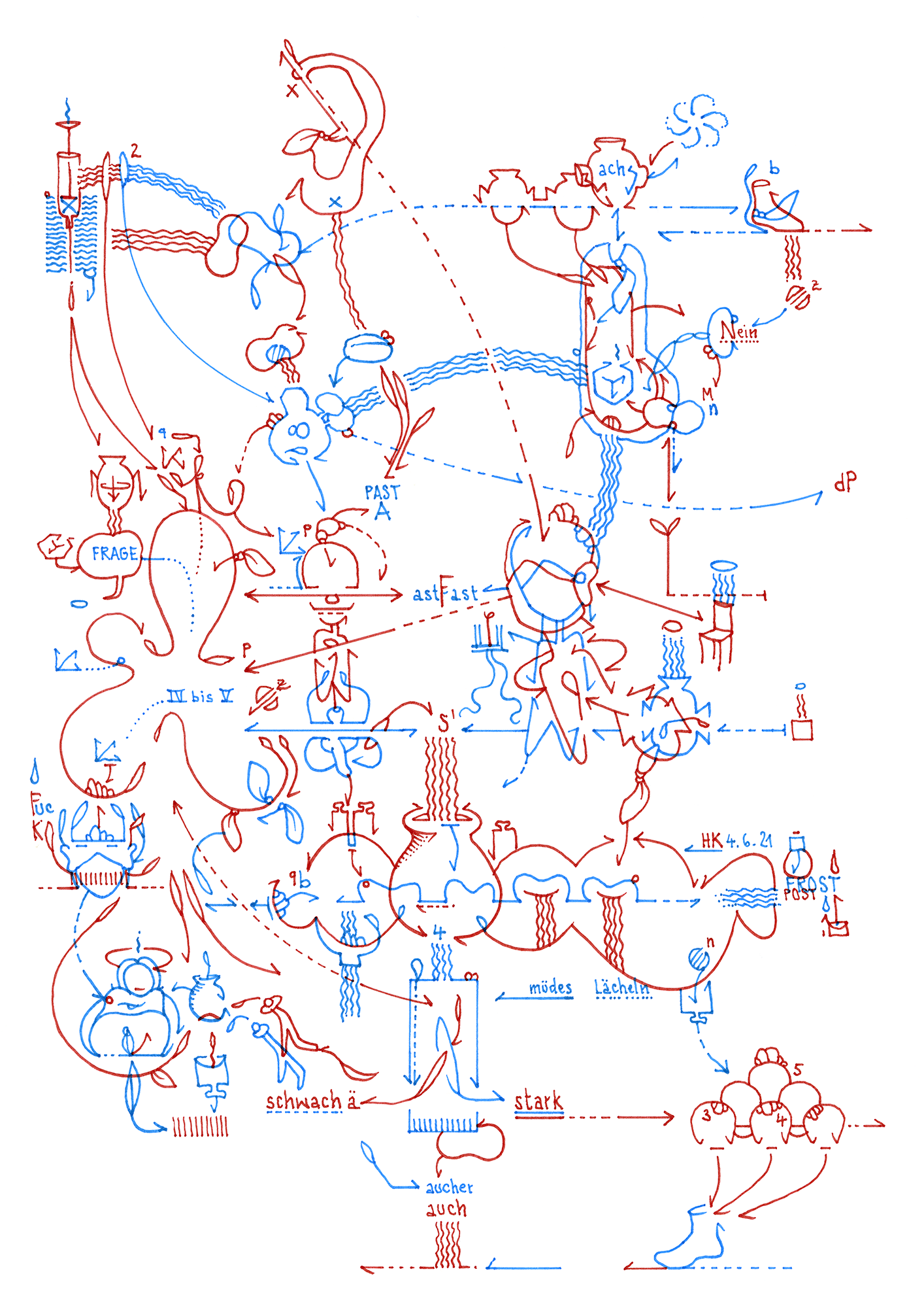 Hannes Kater: Tageszeichnung (Zeichnung/drawing) vom 04.06.2021 (1414 x 2000 Pixel)