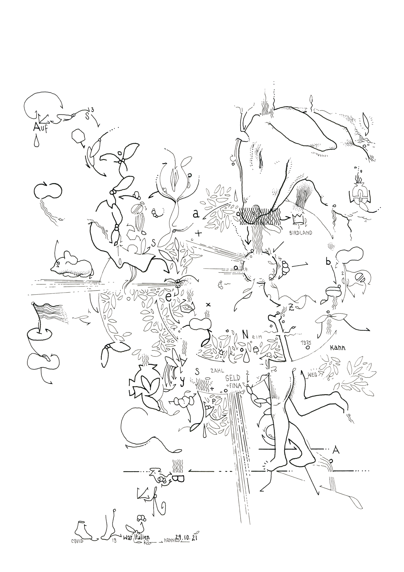 Hannes Kater: Tageszeichnung (Zeichnung/drawing) vom 29.10.2021 (1414 x 2000 Pixel)
