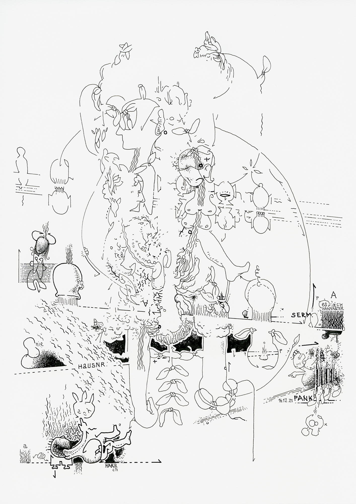 Hannes Kater: Tageszeichnung (Zeichnung/drawing) vom 16.12.2021 (1414 x 2000 Pixel)
