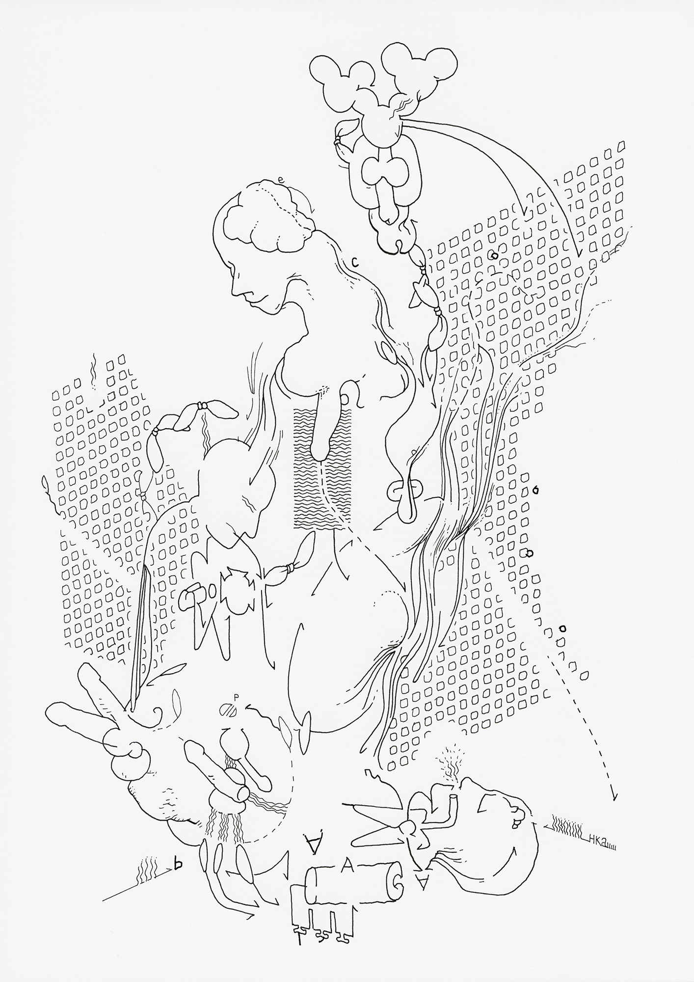 Hannes Kater: Tageszeichnung (Zeichnung/drawing) vom 23.12.2021 (1414 x 2000 Pixel)