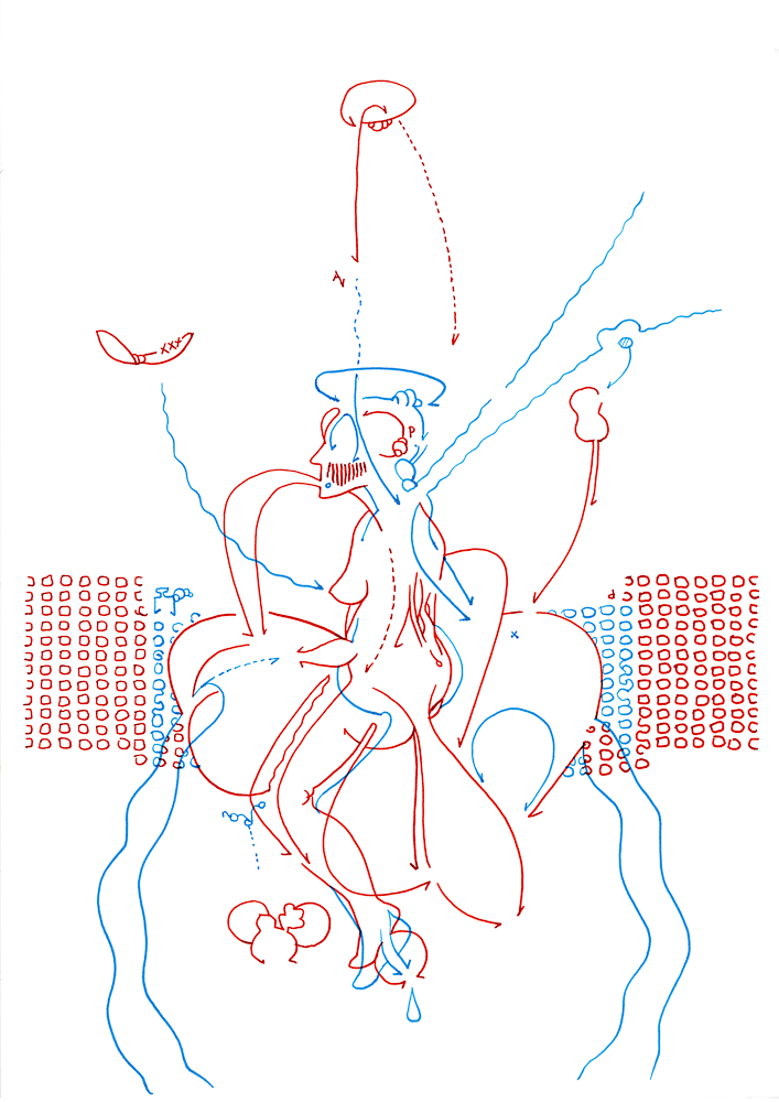 Hannes Kater: Tageszeichnung aus dem Jahr 2015