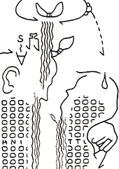 Hannes Kater Detail einer Zeichnung 2025