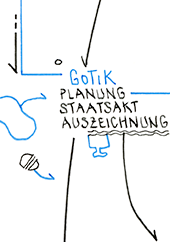 Hannes Kater – Detail einer Zeichnung aus dem Oktober 2023