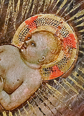 Turino (di) Vanni: Detail aus Vision der heiligen Birgitta (Santa Brigida), spätes 14., oder frühes 15. Jahrhundert