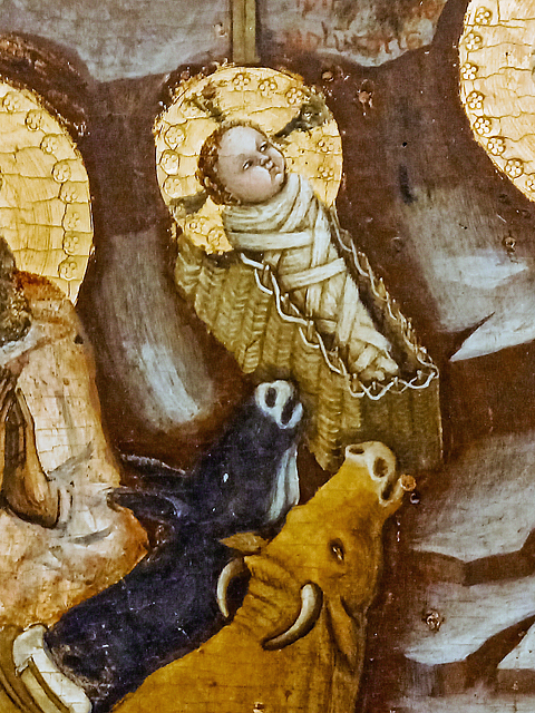 Zu Kunstpfeil_78 [Nachtrag]: Meister der Kruzifixe: Geformtes Kreuz. Um 1390, Pinacoteca Nazionale di Bologna. Fotografiert von Hannes Kater