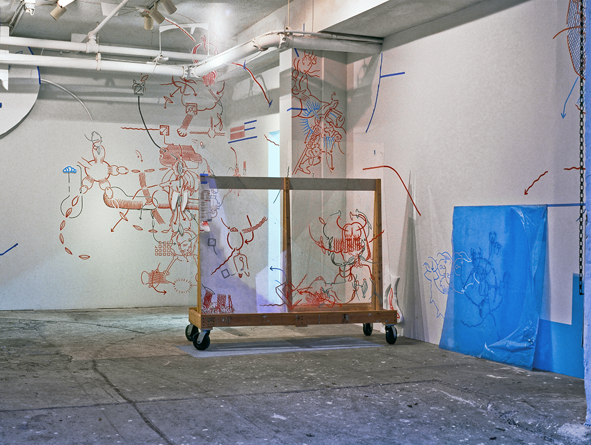 Hannes Kater: Say Hi to the 7 Possibilities of Drawing, Goliath Visual Space (New York, New York), 2003