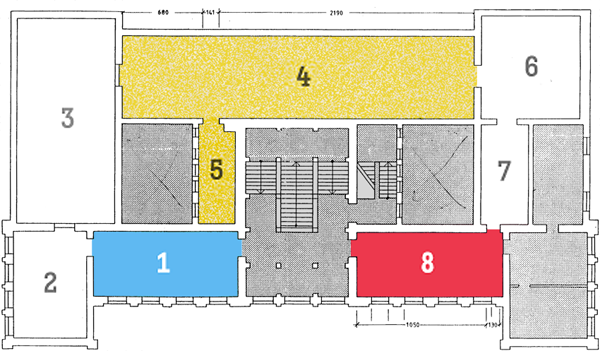 Hannes Kater: Der Zeichnungsgenerator - Ausstellung im Kunstverein Hannover 2001. Grundriss, Lageplan