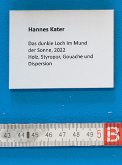 Das dunkle Loch im Mund der Sonne, (Detail). Hannes Kater, 2022