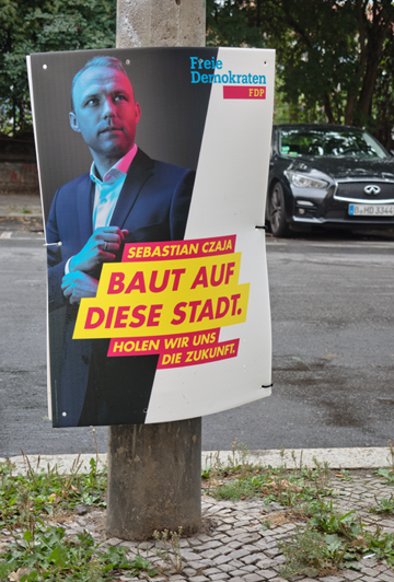 Wahlwerbung in Berlin 2021 - Foto Hannes Kater