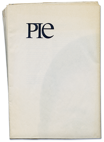 Pie - eine Zeitung als Magazin, Cover