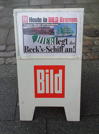 Foto Titelseite BILD Bremen - Foto Bettina Brach
