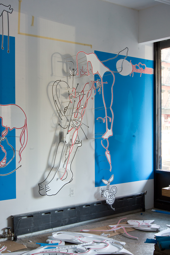 Station 4: Bildwerdung (beim Aufbau) A Sense of Where You Are, Hannes Kater 2011