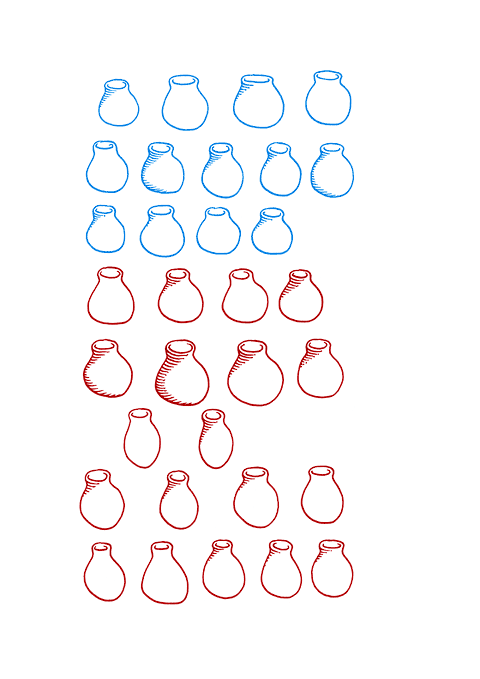 Hannes Kater - Studienblatt_5 zu Darsteller Nr. 21 "Vase"