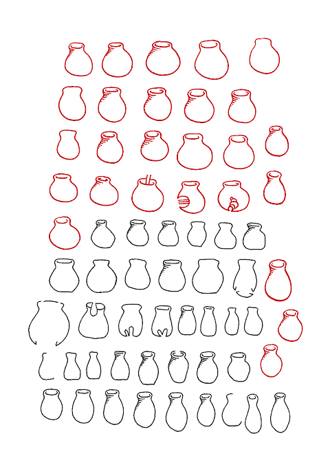 Hannes Kater - Studienblatt_3 zu Darsteller Nr. 21 "Vase"