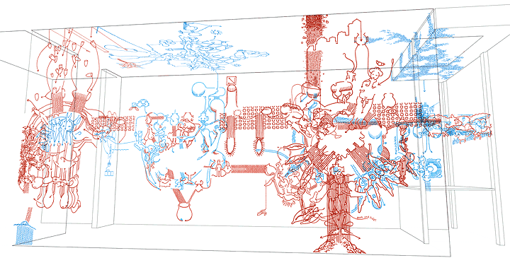 Hannes Kater roomdrawing Raumzeichnung: Right drawings in wrong settings...