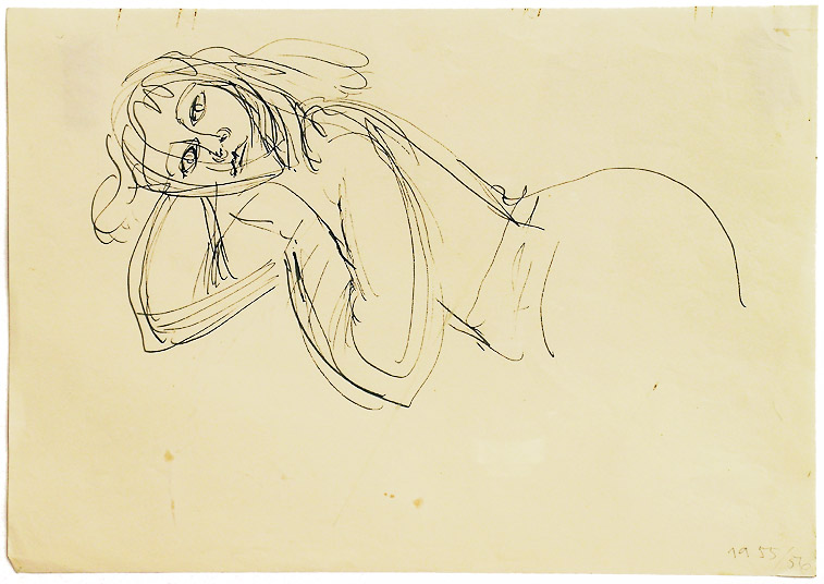 Ruth Düne Thomaschewski - Carin (Zeichnung aus dem Jahr 1954)