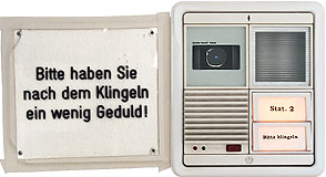 Hannes Kater: Zeichnung auf Laufzettel der Pychatrie Mainz Von Chaos und Ordnung der Seele II, Mainz 2000, 283x136 Pixel